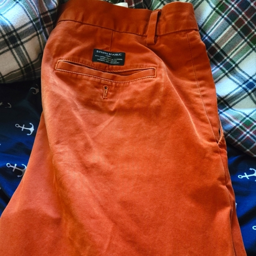 Banana Republic Aiden Chino Burnt Orange 32X32